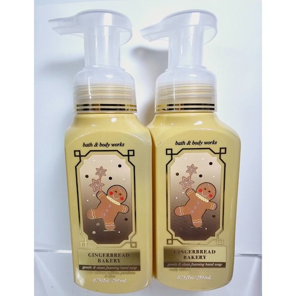 2 GINGERBREAD BAKERY Bath & Body Works Gentle Foaming Hand Soap 8.75oz NEW - Picture 1 of 8